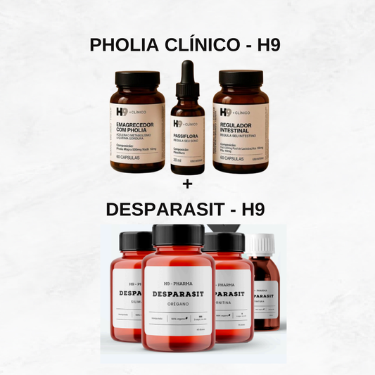 1 PHOLIA CLÍNICO + 1 DESPARASIT - H9 CLÍNICO PREMIUM